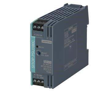 Imagen de FUENTE DE ALIMENTACION SITOP PSU100C ENTRADA 1F 120-230V AC, SALIDA 24V DC 1.3A