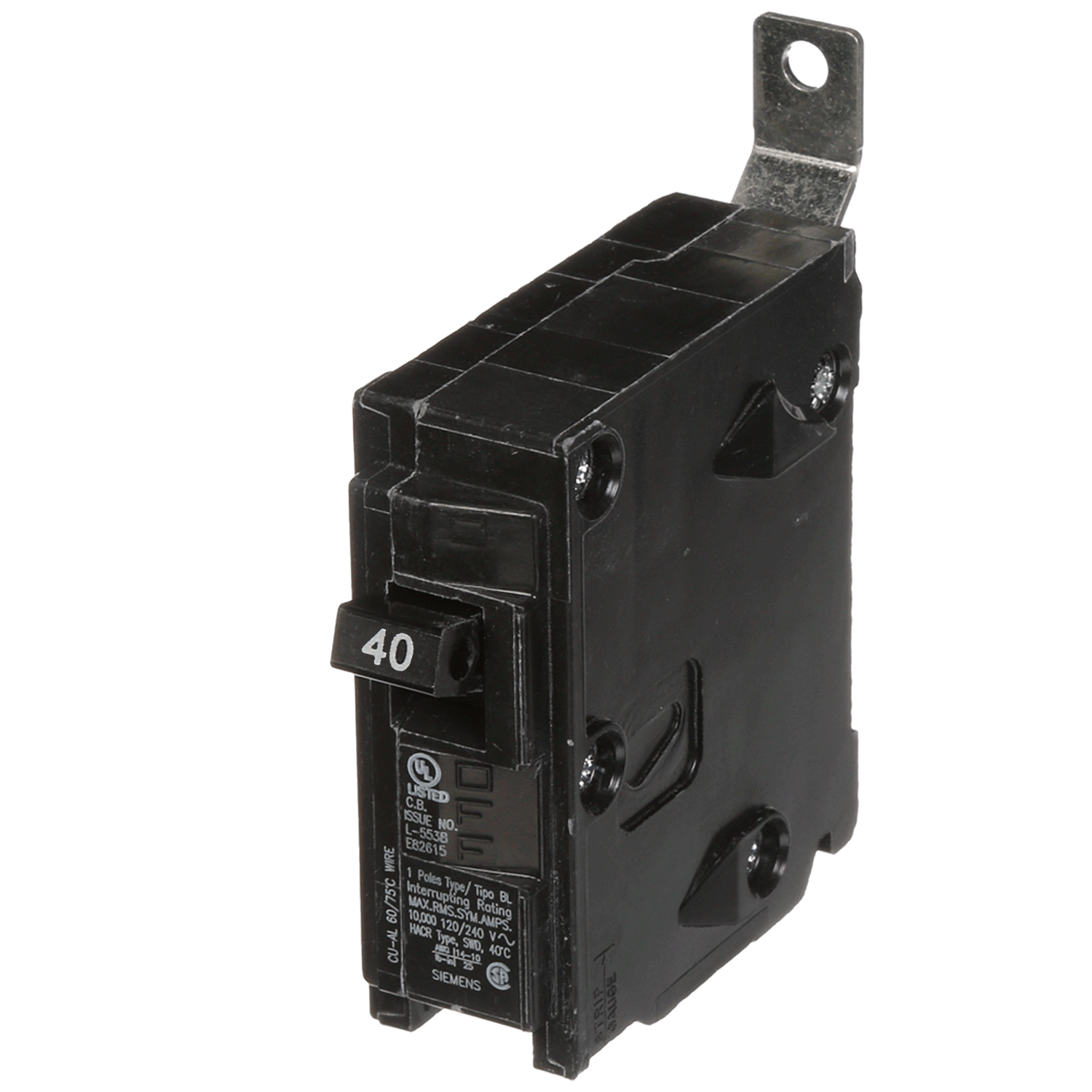 Imagen de PASTILLA INTERRUPTOR BL 1X40A 10KA 120/240V