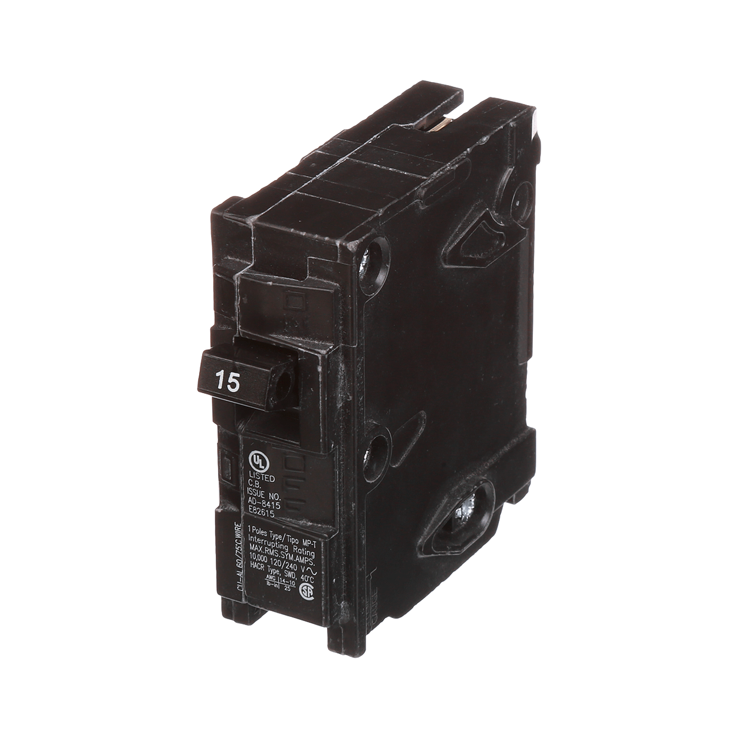 Imagen de PASTILLA INTERRUPTOR QP 1X15A 10KA 120/240V