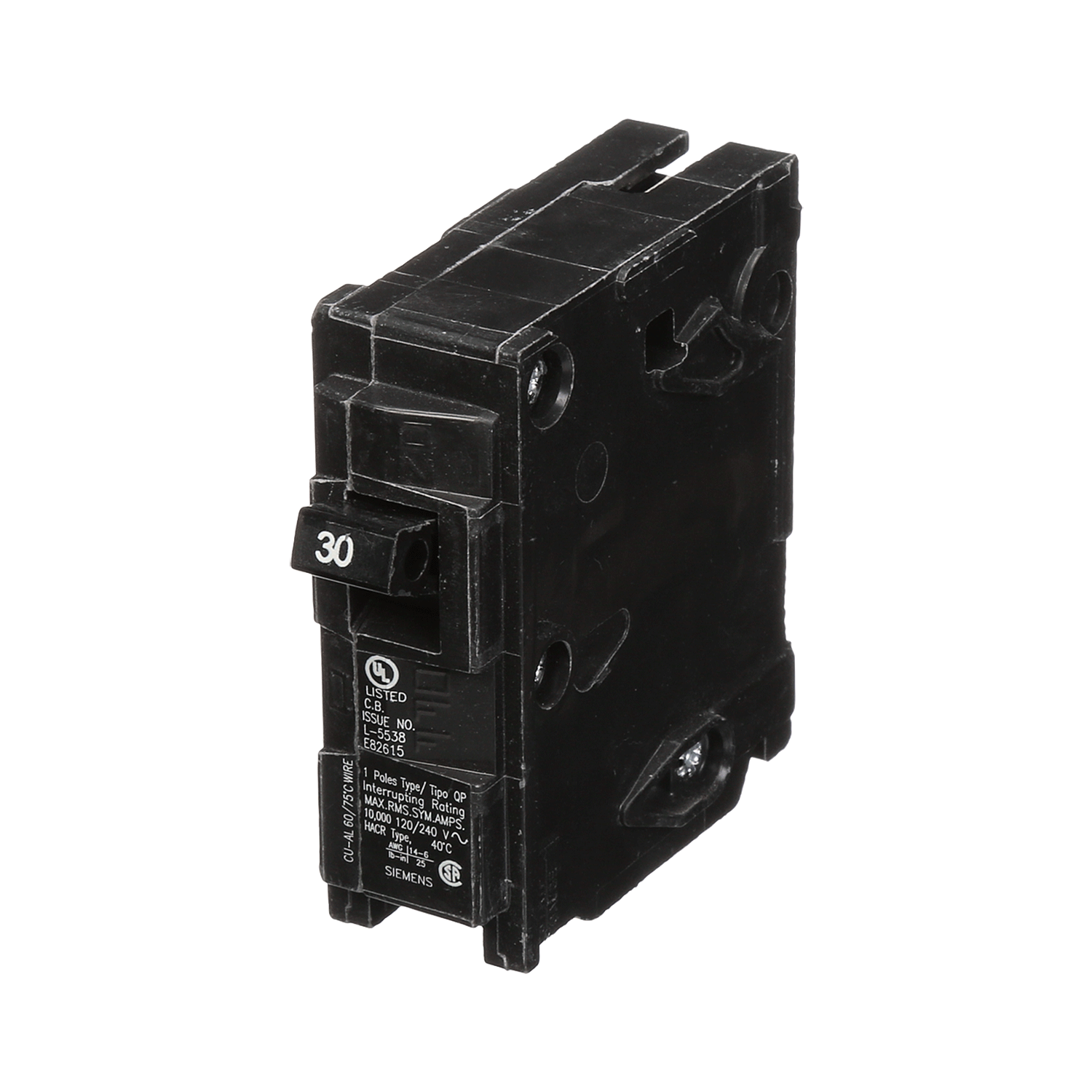 Imagen de PASTILLA INTERRUPTOR QP 1X30A 10KA 120/240V