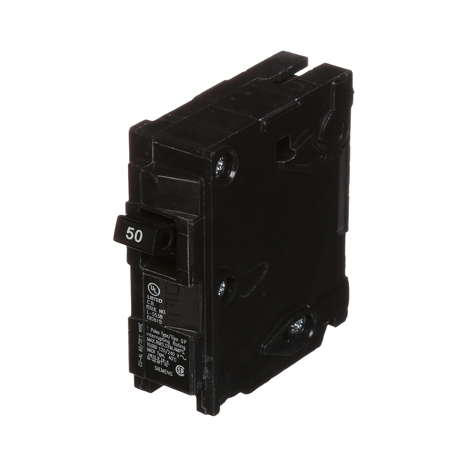 Imagen de PASTILLA INTERRUPTOR QP 1X50A 10KA 120/240V