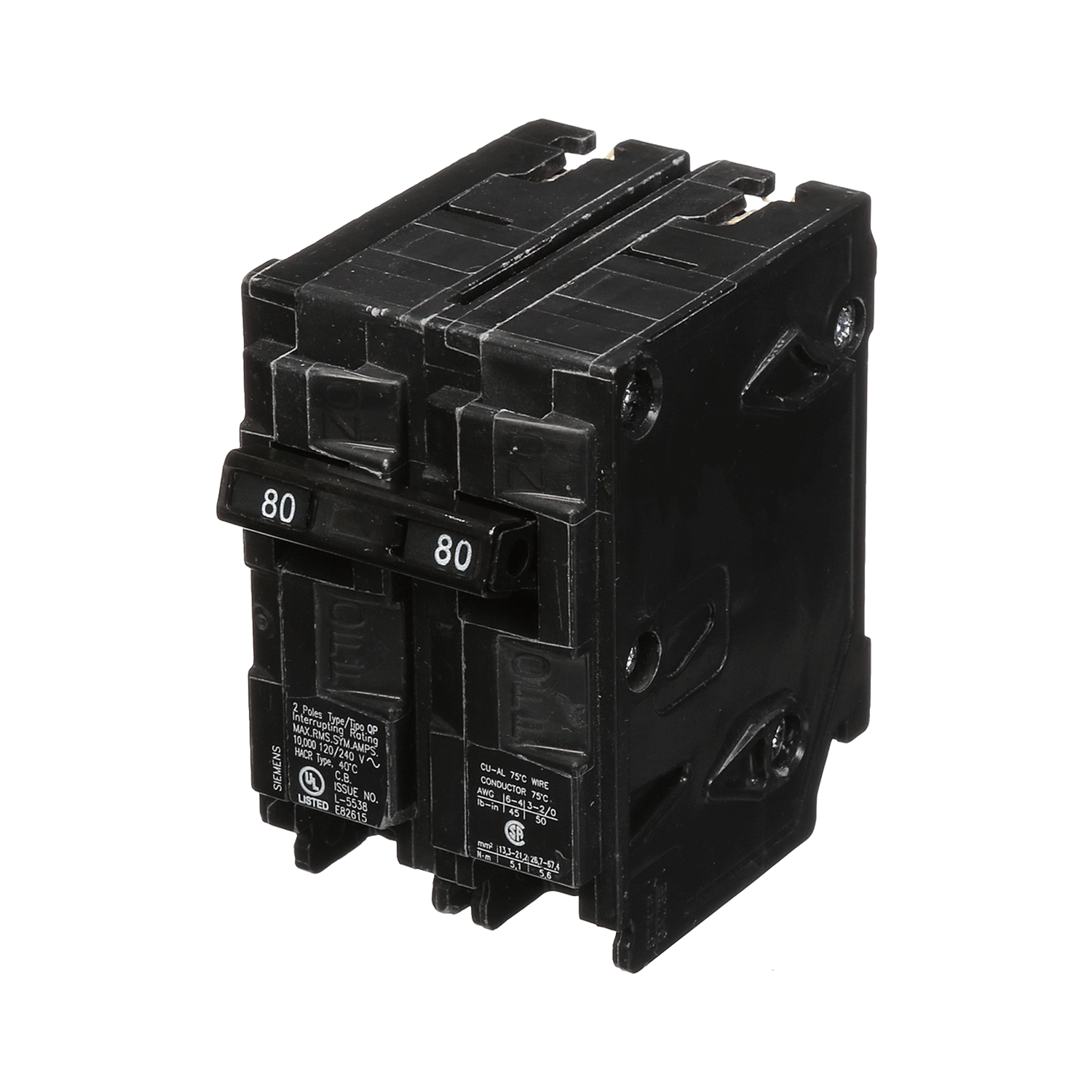 Imagen de PASTILLA INTERRUPTOR QP 2X80A 10KA 120/240V