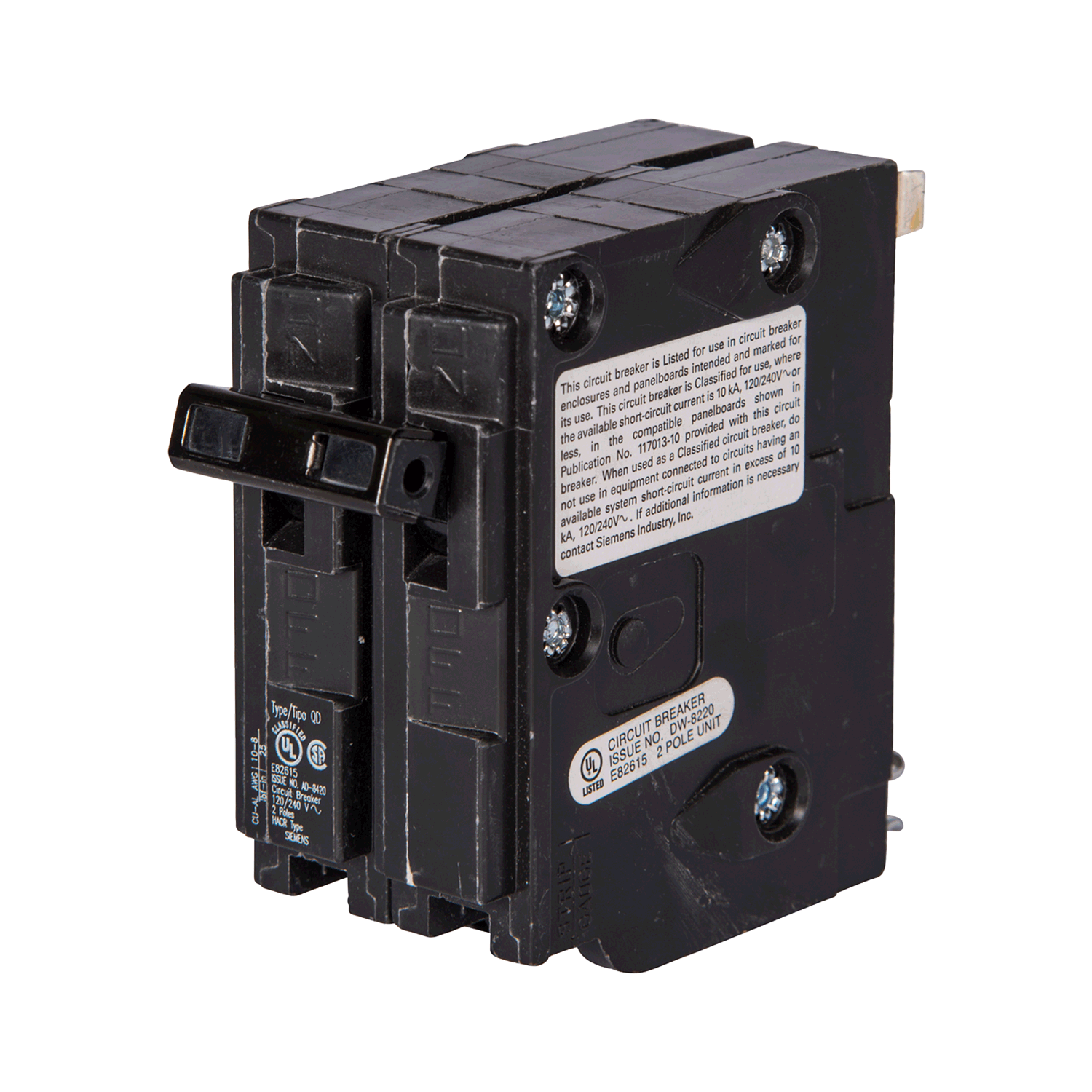 Imagen de PASTILLA INTERRUPTOR QD 2X15A 10KA 120/240V