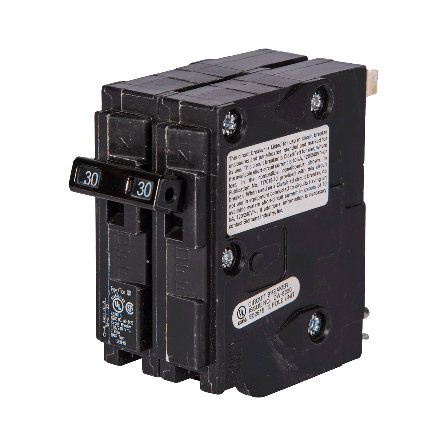 Imagen de PASTILLA INTERRUPTOR QD 2X30A 10KA 120/240V