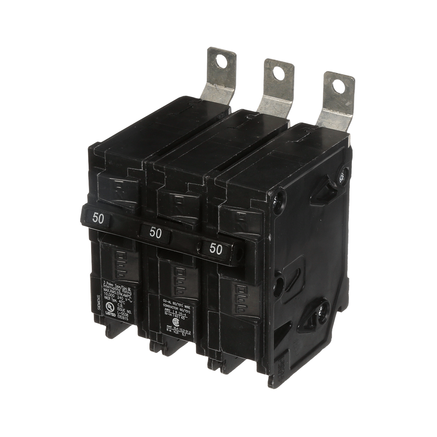 Imagen de PASTILLA INTERRUPTOR BL 3X50A 10KA 120/240V