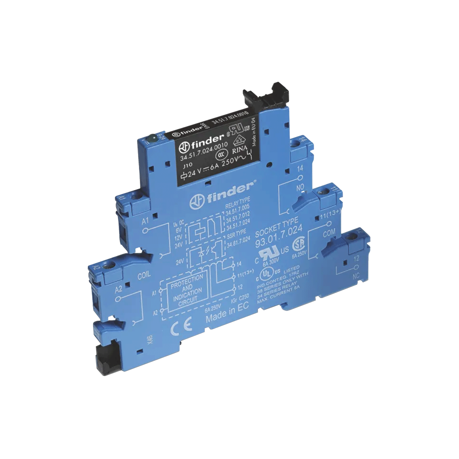 Imagen de INTERFASE MODULAR CON RELE 120 AC/DC 6AMP     385101250060