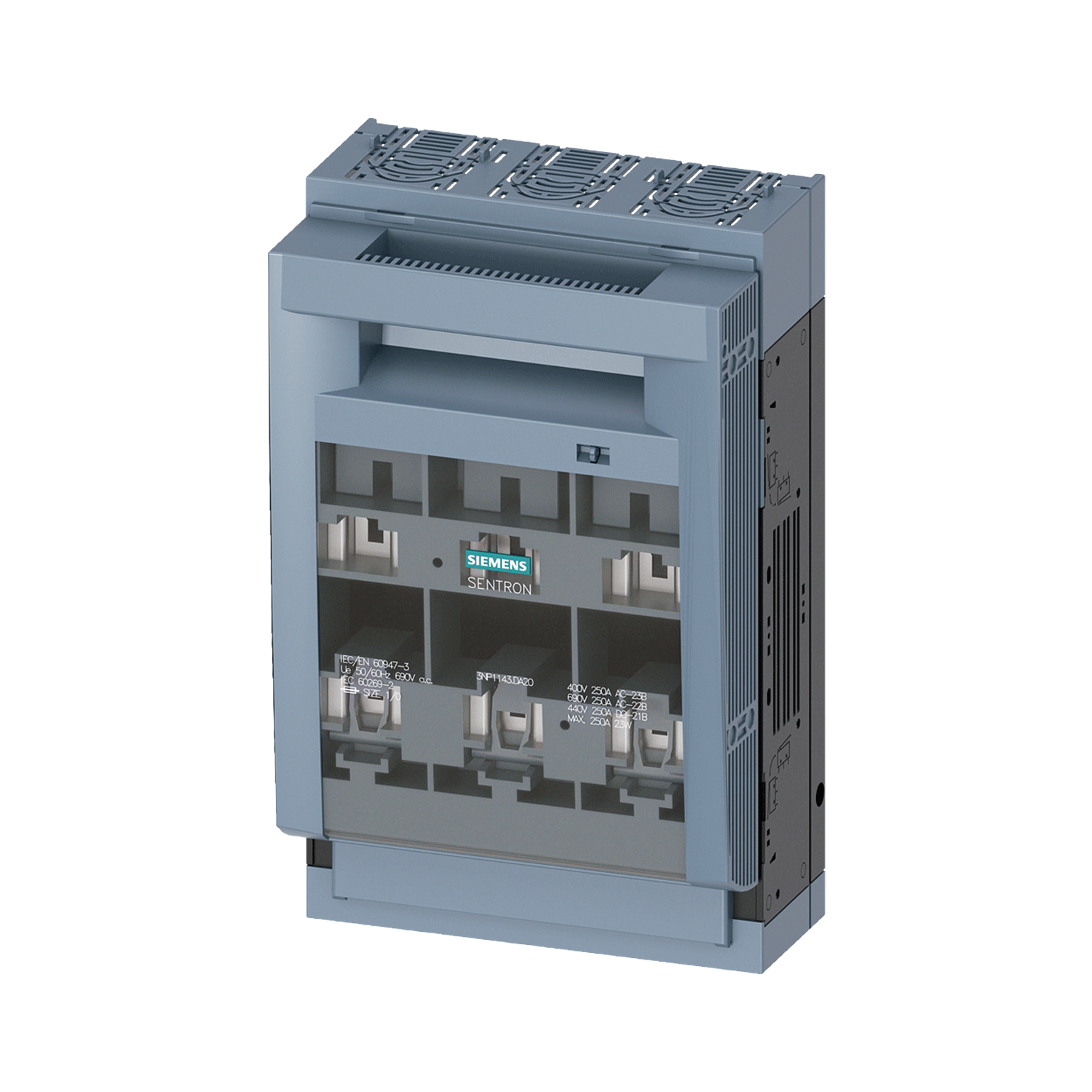 Imagen de SECCIONADOR PORTA FUSIBLE NH-SITOR TRIPOLAR 250 AMP TAMAÑO 1 Y0