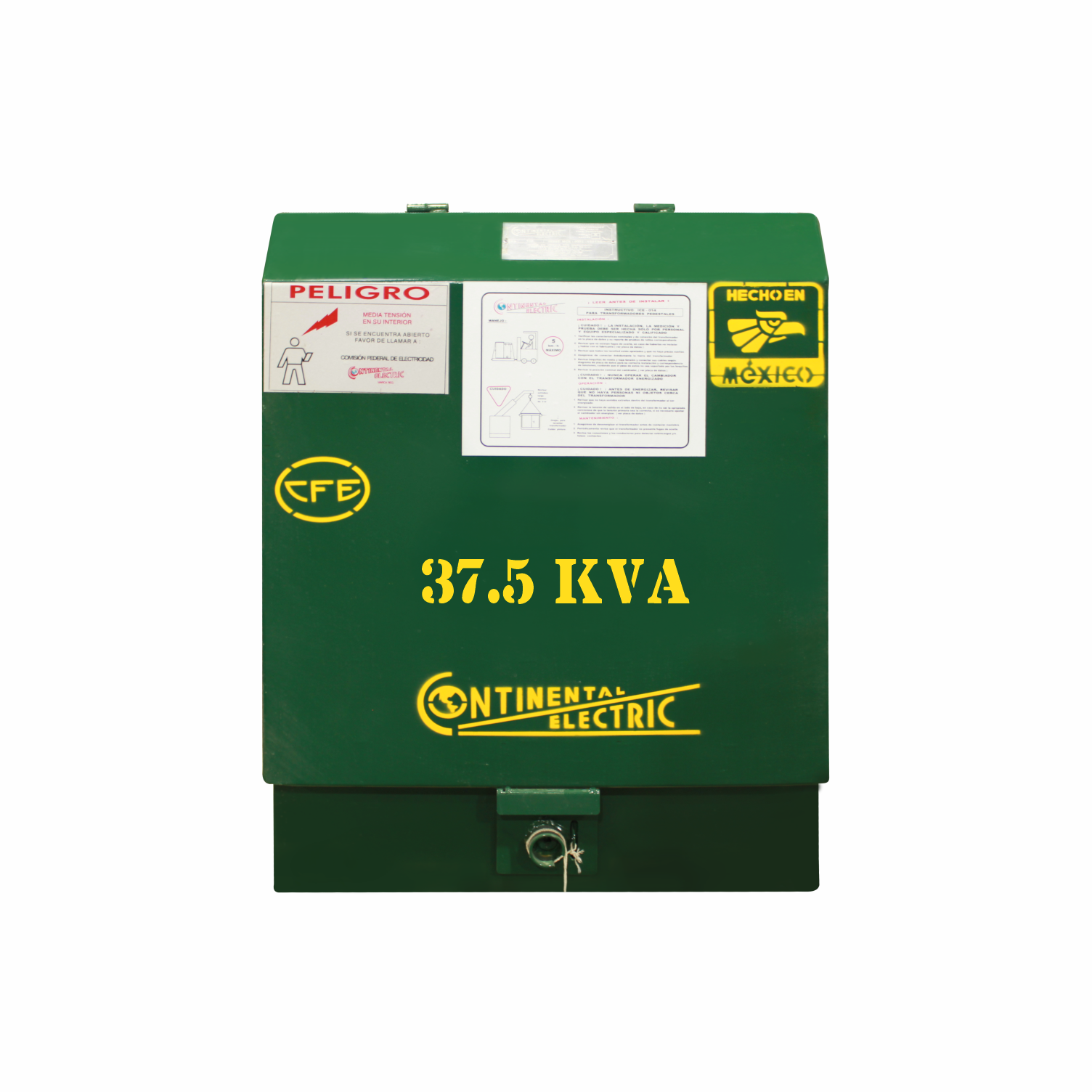 Imagen de TRANSFORMADOR PEDESTAL MONOFASICO 37.5 KVA 13200 240/120 V NORMA K CONTINENTAL